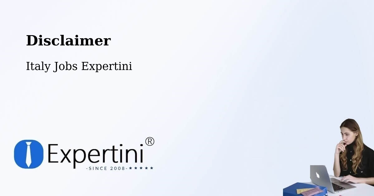Disclaimer – Bobbio - Italy Jobs Expertini